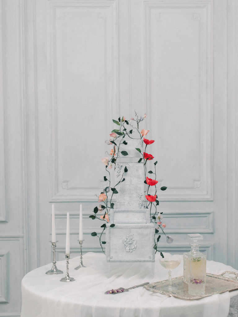 Luxury Wedding Cake enFrance, Art Floral en sucre, ouchra Sugar Designer