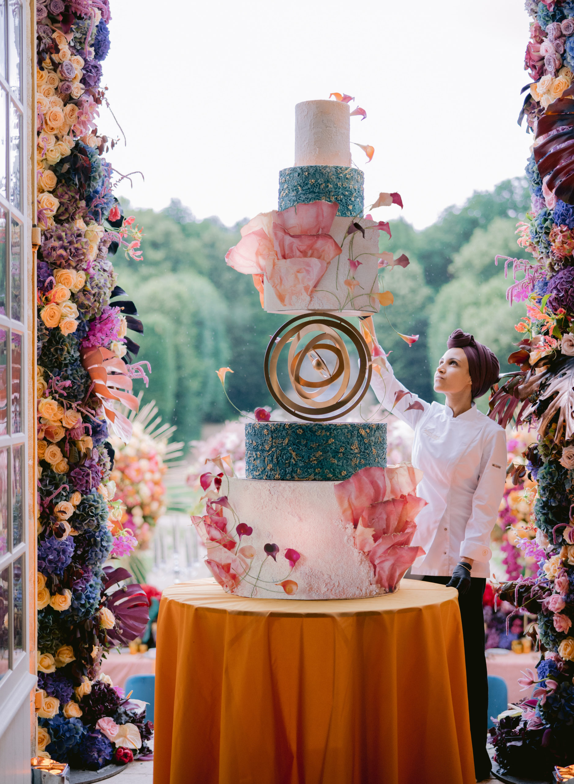 Luxury Wedding Cake en France (Paris), Art Floral en sucre, Bouchra Sugar Designer